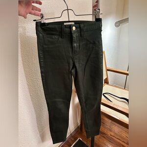L’Agence Wax Like Olive Skinny Jeans